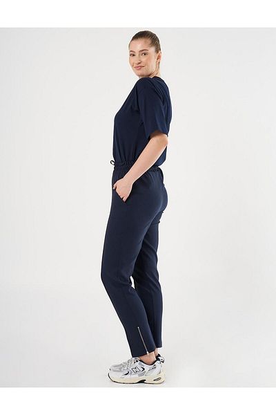 Kayra Large Pocket Grass Trousers Dark Navy