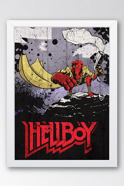 Saturn Hellboy în cadru - Pictură poster de film