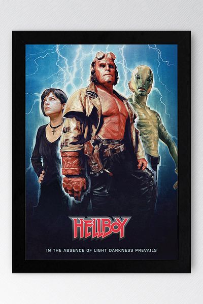 Saturn Hellboy în cadru - Pictură poster de film