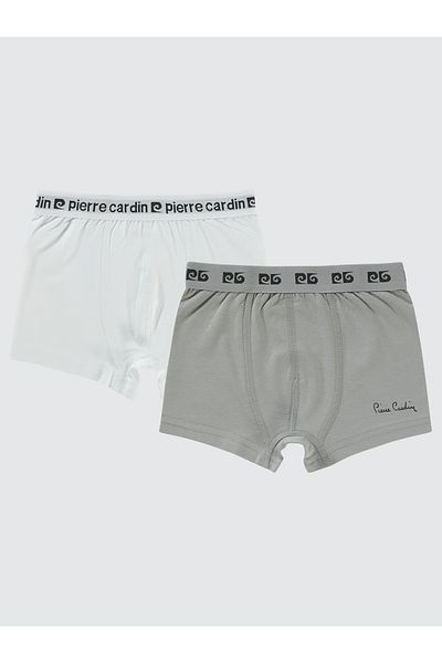 Pierre Cardin Boy's 2-Piece Boxer Set 2-10 Years Dark Gray