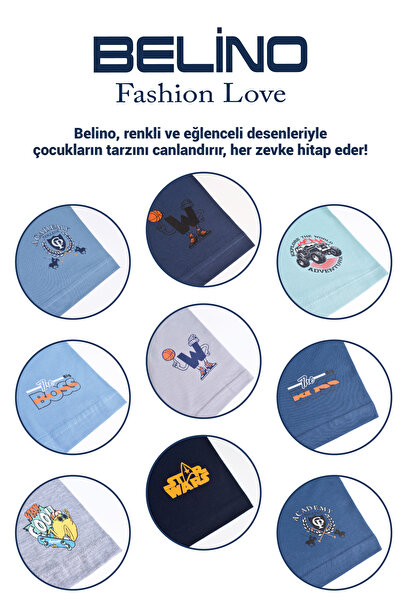 BELİNOPLUS PENYE LİKRALI 5 Lİ PAKET ÇOK RENKLİ DESENLİ ERKEK ÇOCUK BOXER