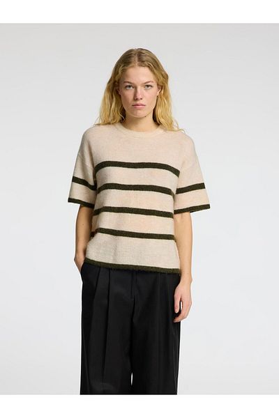 Selected Femme Oberteil Kurzarm Wollgemisch