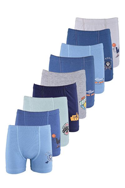 BELİNOPLUS PENYE LİKRALI 5 Lİ PAKET ÇOK RENKLİ DESENLİ ERKEK ÇOCUK BOXER
