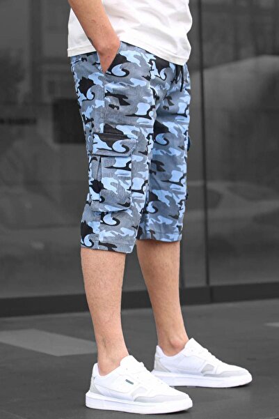 Madmext Ανδρικό παντελόνι Capri Pocket Aviator Camouflage Cargo 6331