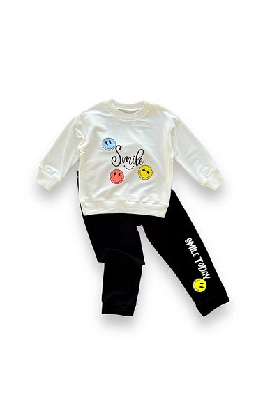 Skygo 6-9-12-18 Months Emoje Printed Cotton Combed Fabric Baby Boy Set