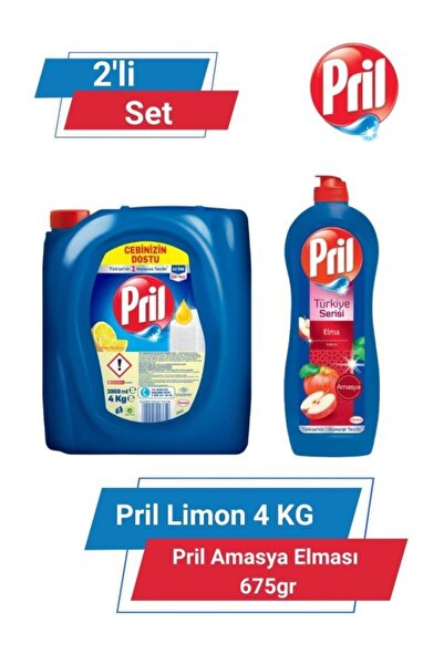 Pril Limon 4kg & Amasya Elması 675gr 2'li Set