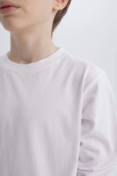 DeFacto Tricou de bază cu mânecă lungă, cu gât de bicicletă, pentru băieți K1686a625sp