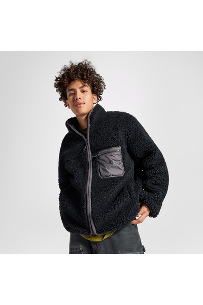 Converse Classic Erkek Dik Yaka Çift Taraflı Siyah Ceket