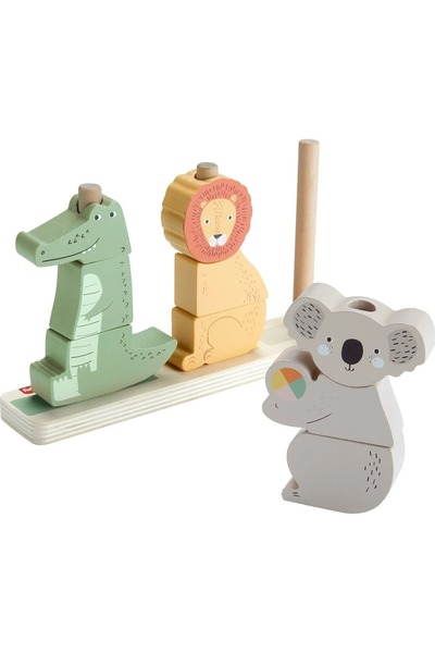 FISHER PRICE Fisher-Price Animale din lemn cu șnur și sortare Hxv04