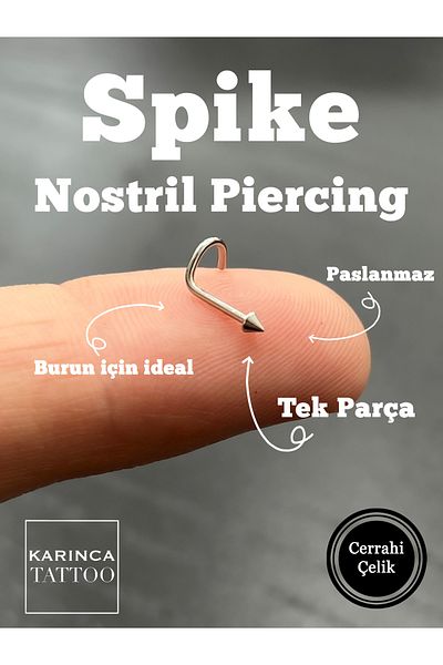 Karınca Piercing Surgical Spike - Steel Nose Nostril Piercing