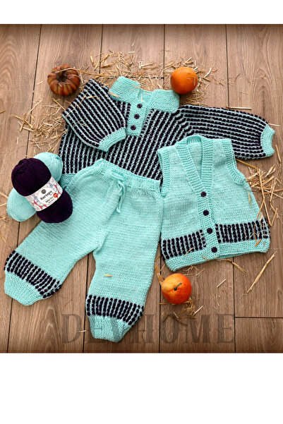 devhome Baby One %100 Anti-pilling Bebek Yünü Tüylenmez Kopmaz Yapmaz 3 ADET Devhome