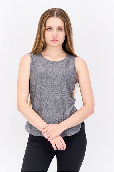 Head Women Slim Fit Short Sleeve Outdoor Tank Shirt, Grey