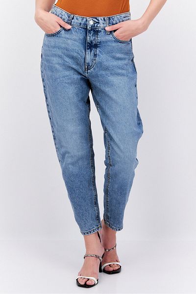 Esprit Women Regular Fit Washed Stretchable Retro Classic Jeans, Blue