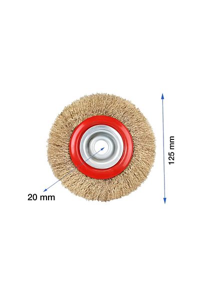 GFB 125mm Circle Fringed Brush