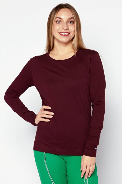 Champion Women Sportwear Fit Long Sleeves Training Top, Maroon
