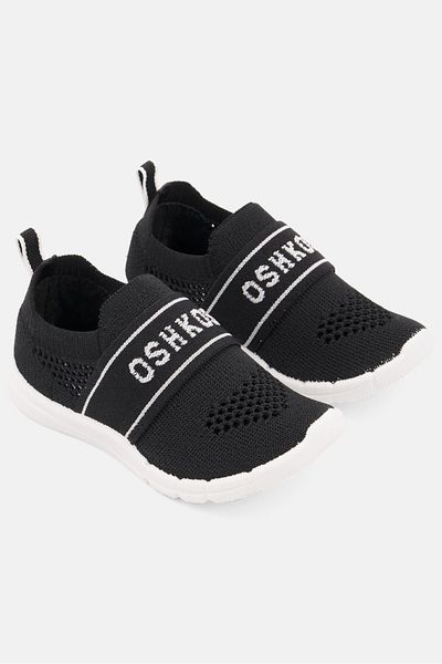 Oshkosh B’Gosh Toddlers Boy Slip On Casual Shoes, Black/White