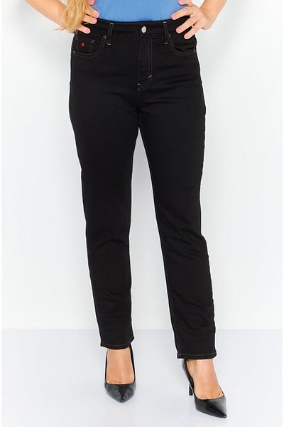 Esprit Women Slim Fit Textured Stretchable Jeans, Black