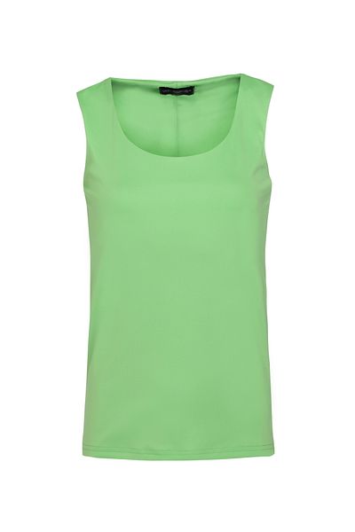 Quzu Thick Strap Basic Blouse Neon Green