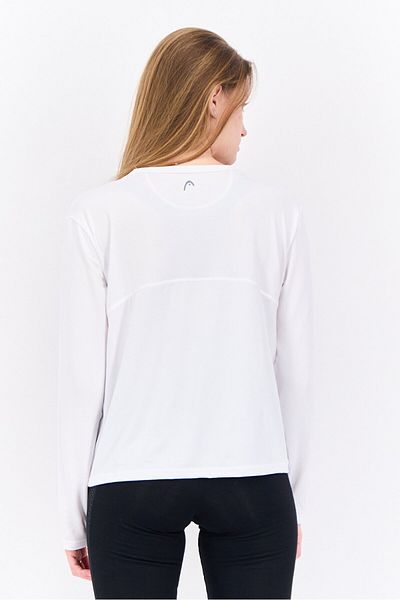 Head Women Relaxed Fit Long Sleeve Outdoor Top, White
