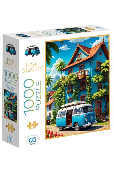 CA Games Blue Caravan 1000 Pieces 2.2mm Thickness 48X68Cm Professional Hobby Puzzle Jigsaw Puzzle Series -1