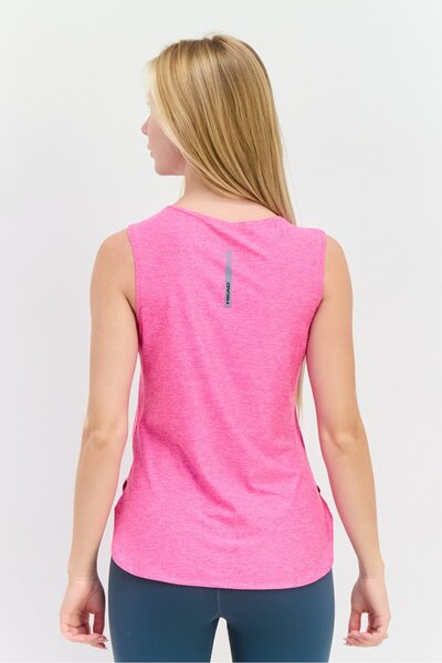 Head Women Slim Fit Short Sleeve Outdoor Tank Top, Pink