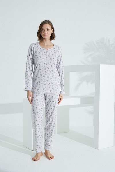 Evia Angelique 100% Cotton Long Sleeve Women's Sleepwear 21506