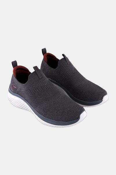 SKECHERS Men Ultra Flex Demchek Slip On Outdoor Shoes, Grey