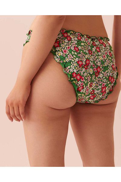 La Vie en Rose DITSY BLOOMING Recycled Fibers Reversible Cheeky Bikini Bottom