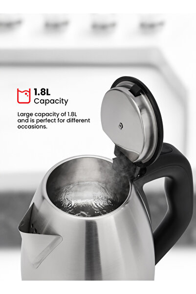 Olsenmark Electric Kettle 1.8 L 1500 W OMK2356 Silver/Black