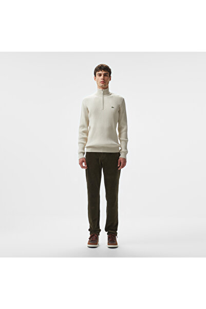 Lacoste Erkek Tapered Fit Chino Koyu Yeşil Pantolon
