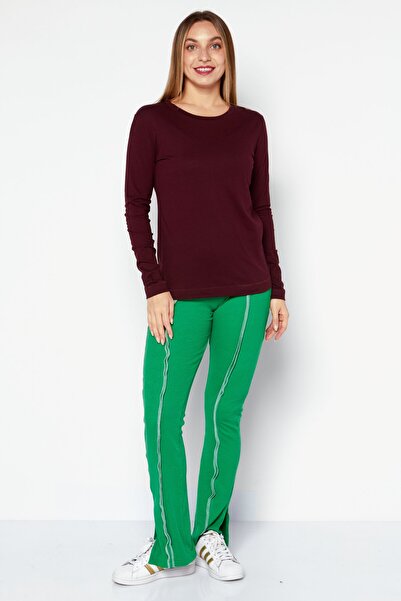 Champion Women Sportwear Fit Long Sleeves Training Top, Maroon