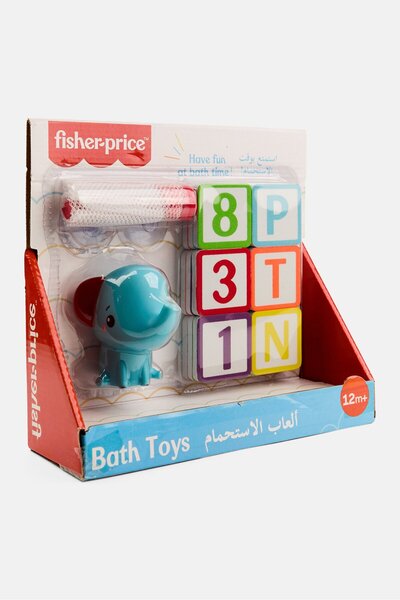 FISHER PRICE Bath Toys Letters And Number Squirter, Red Combo