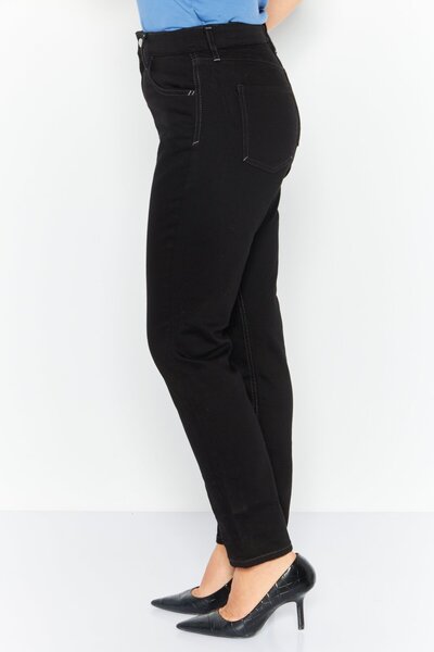 Esprit Women Slim Fit Textured Stretchable Jeans, Black