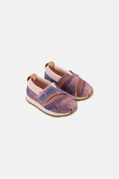 Toms Toddlers Girl Ombre Velcro Shoes, Pink