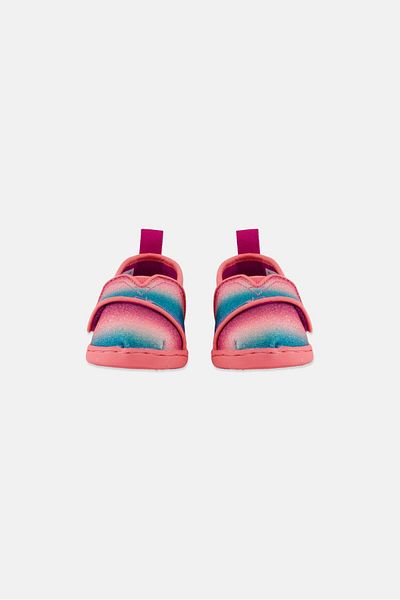 Toms Toddlers Girl Alpargata Velcro Shoes, Pink Combo