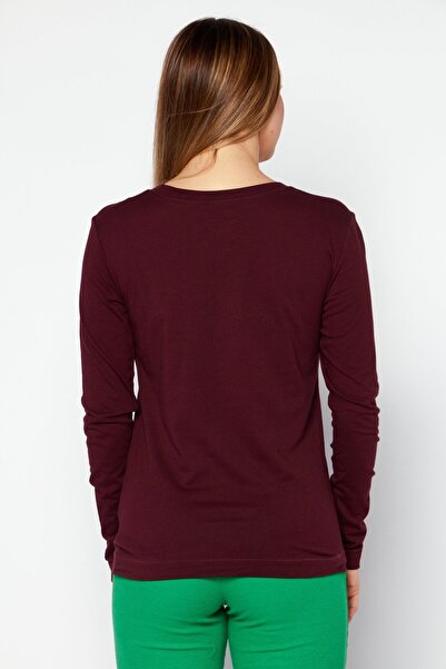 Champion Women Sportwear Fit Long Sleeves Training Top, Maroon