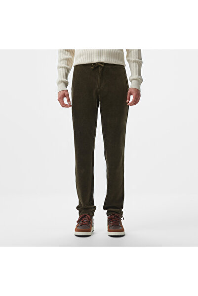 Lacoste Erkek Tapered Fit Chino Koyu Yeşil Pantolon