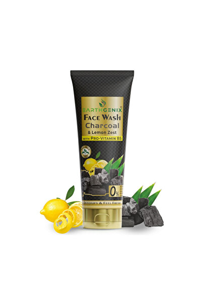 Earthgenix غسول الوجه بالفحم وقشر الليمون 100 مل