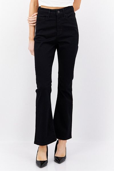 Esprit Women Bootcut Solid Stretchable Jeans, Black