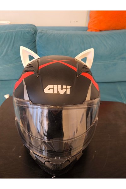 3dfabrick Kask Süsü -kedi Kulağı Rüzgar Tutmaz BEYAZ
