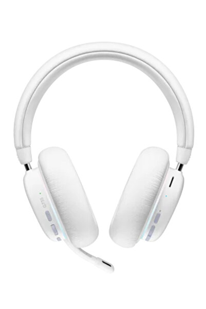 logitech G Aurora G735 Lightspeed Wireless Illuminated White Gaming Headset - 981-001083