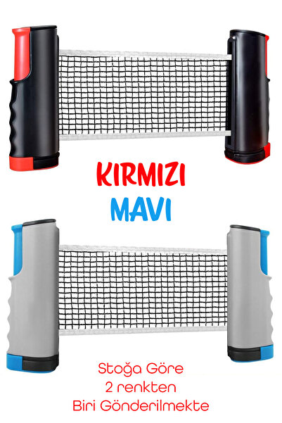 Telvesse Masa Tenisi Filesi Raket Top Seti 6lı Otomatik Gerdirme Mekanizmalı Tüm Masalara Uyumlu Pinpon Ağı