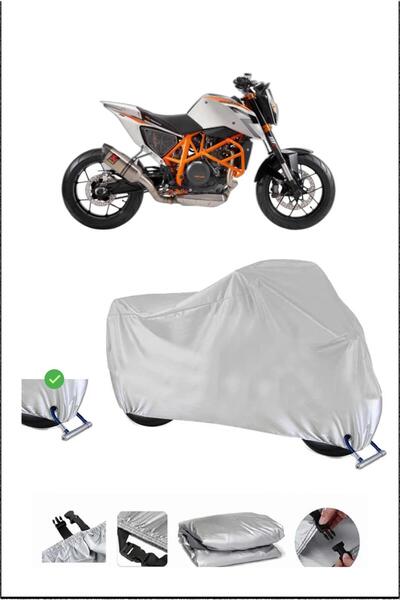 Breen قفل KTM 690DUKER متوافق مع غطاء دراجة نارية متين مقاوم للماء - رمادي