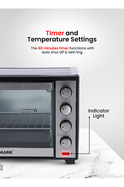 Olsenmark OMO2141,2000W Electric Oven with Convection & Rotisserie, 48L