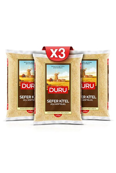 Duru Bulgur 1kg Sefer Kıtel*3 Adet