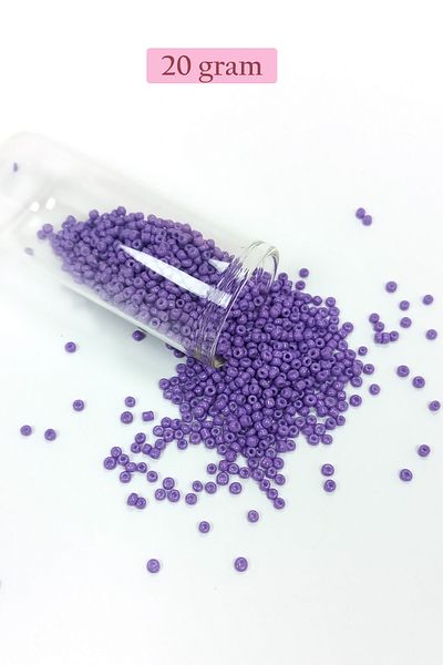 STUMBANNG Bulk glass sand beads (11/0) 2 mm - 20 grams - purple - bnc020