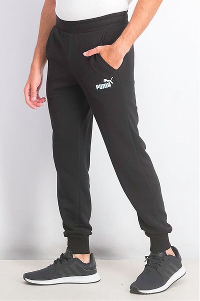 Puma Men Logo Print Sweatpants, Black