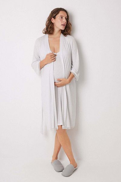 Women'secret Dot print viscose midi maternity robe