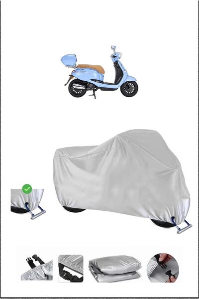 Breen Kanuni Visal125 Lock Compatible Waterproof Durable Motorcycle Canvas-Gray