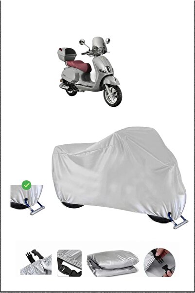 Breen قفل Kuba BEVELY125 متوافق مع دراجة نارية مقاومة للماء ومتينة - رمادي